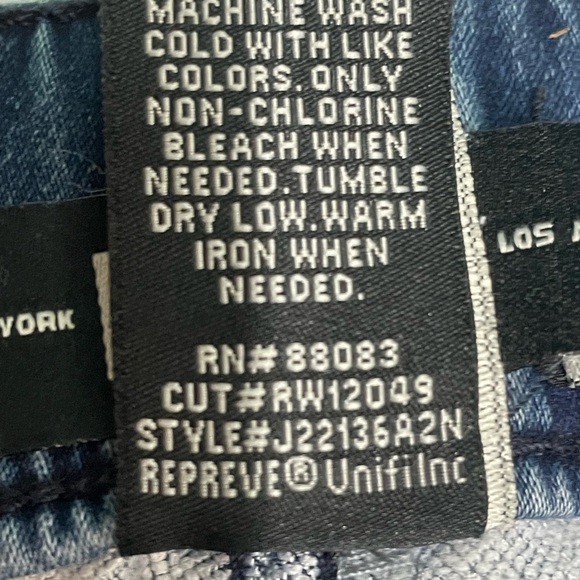 American Original Rewash Comfort ECO Jeans Denim Elastic Waist & Ankle sz S - Picture 8 of 9